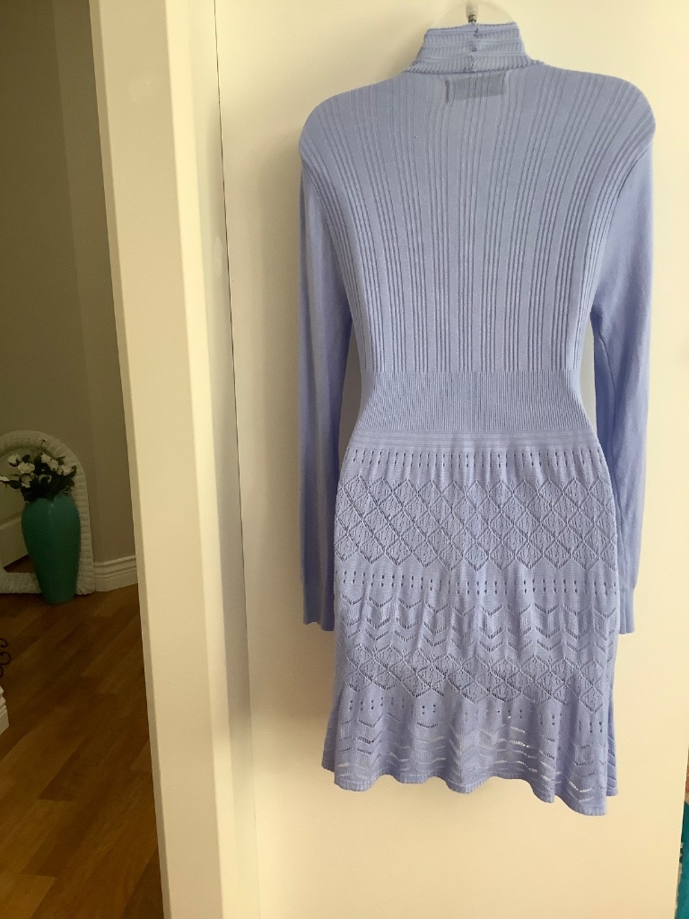 Cherie Bliss Mauve Crochet Cardigan Small - Picture 3 of 11